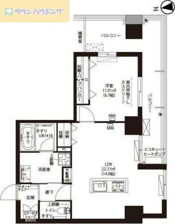 ニューガイア南葛西　Ｎｏ．７１の物件間取画像